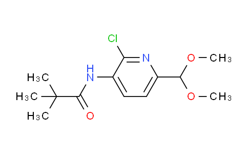 CAS No. 1142192-06-0, N-(2-Chloro-6-(dimethoxymethyl)pyridin-3-yl)pivalamide
