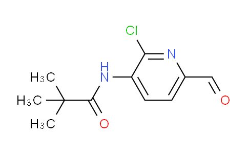 CAS No. 1142191-76-1, N-(2-Chloro-6-formylpyridin-3-yl)pivalamide