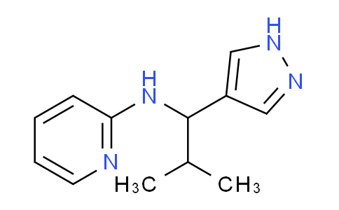 CAS No. 1365938-98-2, N-(2-Methyl-1-(1H-pyrazol-4-yl)propyl)pyridin-2-amine