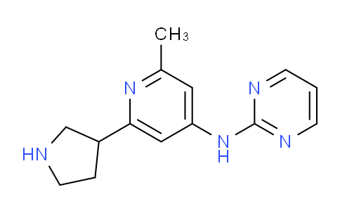 CAS No. 1361114-81-9, N-(2-Methyl-6-(pyrrolidin-3-yl)pyridin-4-yl)pyrimidin-2-amine