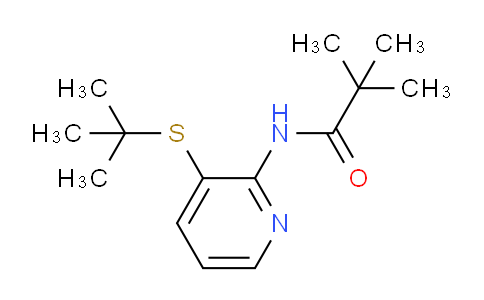 CAS No. 551950-44-8, N-(3-(tert-Butylthio)pyridin-2-yl)pivalamide