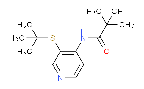CAS No. 766557-59-9, N-(3-(tert-Butylthio)pyridin-4-yl)pivalamide
