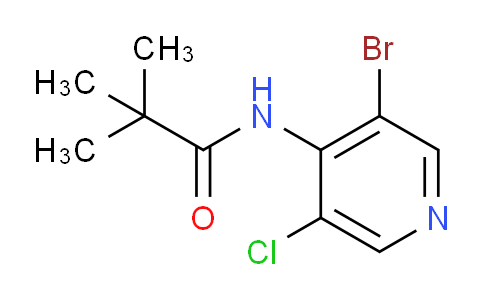 CAS No. 1823339-06-5, N-(3-Bromo-5-chloropyridin-4-yl)pivalamide