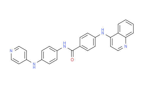 CAS No. 23655-67-6, N-(4-(Pyridin-4-ylamino)phenyl)-4-(quinolin-4-ylamino)benzamide