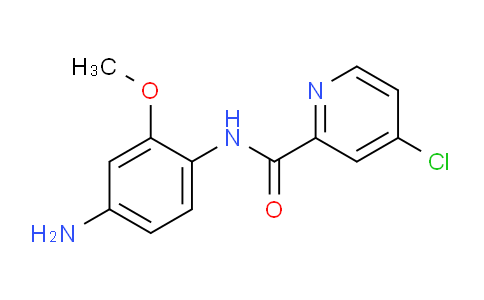 CAS No. 1220031-44-6, N-(4-Amino-2-methoxyphenyl)-4-chloropicolinamide