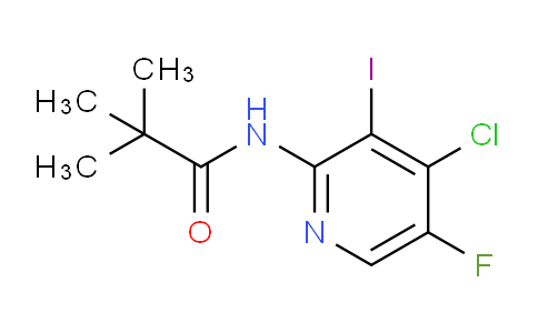 CAS No. 1299607-56-9, N-(4-Chloro-5-fluoro-3-iodopyridin-2-yl)pivalamide