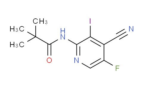 CAS No. 1305324-60-0, N-(4-Cyano-5-fluoro-3-iodopyridin-2-yl)pivalamide