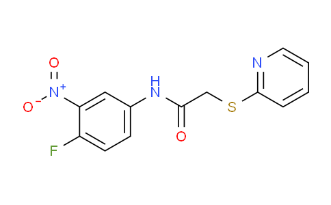 CAS No. 401574-09-2, N-(4-Fluoro-3-nitrophenyl)-2-(pyridin-2-ylthio)acetamide