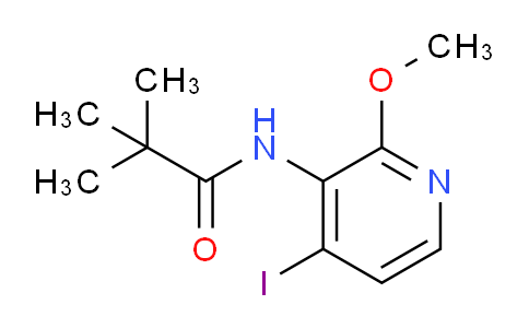 CAS No. 131653-62-8, N-(4-Iodo-2-methoxypyridin-3-yl)pivalamide