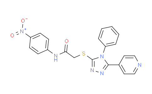 CAS No. 113518-53-9, N-(4-Nitrophenyl)-2-((4-phenyl-5-(pyridin-4-yl)-4H-1,2,4-triazol-3-yl)thio)acetamide