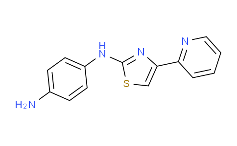 CAS No. 315702-89-7, N-(4-Pyridin-2-yl-thiazol-2-yl)benzene-1,4-diamine