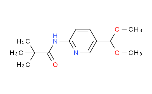 CAS No. 898561-69-8, N-(5-(Dimethoxymethyl)pyridin-2-yl)pivalamide