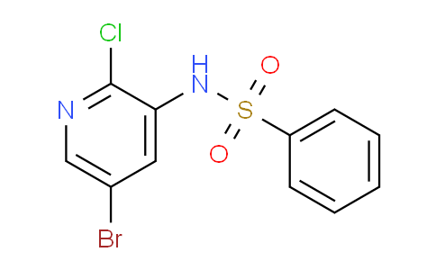 CAS No. 1083326-17-3, N-(5-Bromo-2-chloropyridin-3-yl)benzenesulfonamide