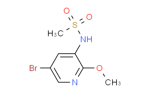 CAS No. 1083327-58-5, N-(5-Bromo-2-methoxypyridin-3-yl)methanesulfonamide