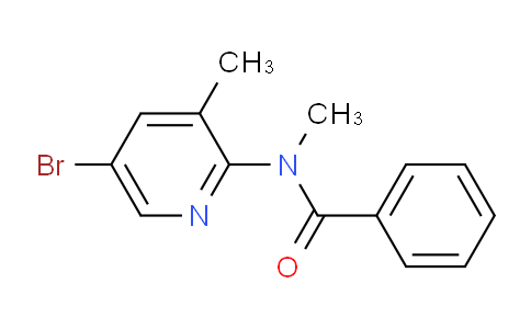 CAS No. 446299-80-5, N-(5-Bromo-3-methylpyridin-2-yl)-N-methylbenzamide