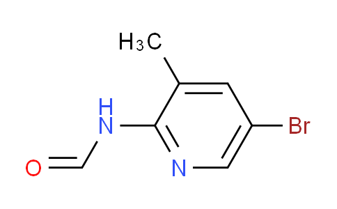 CAS No. 446299-82-7, N-(5-Bromo-3-methylpyridin-2-yl)formamide