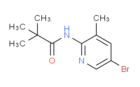 CAS No. 446299-84-9, N-(5-Bromo-3-methylpyridin-2-yl)pivalamide
