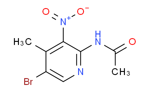 CAS No. 914223-24-8, N-(5-Bromo-4-methyl-3-nitropyridin-2-yl)acetamide