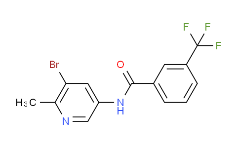 CAS No. 1628839-35-9, N-(5-Bromo-6-methylpyridin-3-yl)-3-(trifluoromethyl)benzamide