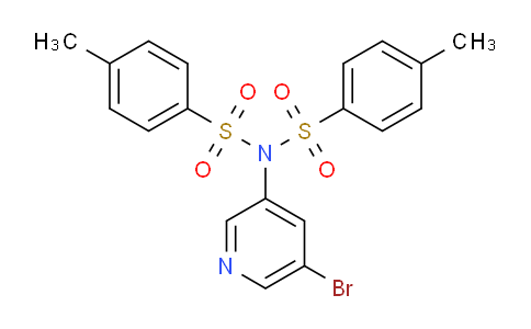 CAS No. 1245644-89-6, N-(5-Bromopyridin-3-yl)-4-methyl-N-tosylbenzenesulfonamide