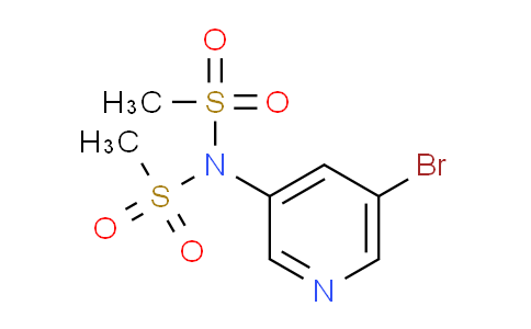 CAS No. 1217273-00-1, N-(5-Bromopyridin-3-yl)-N-(methylsulfonyl)methanesulfonamide