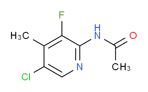 CAS No. 1314514-82-3, N-(5-Chloro-3-fluoro-4-methylpyridin-2-yl)acetamide