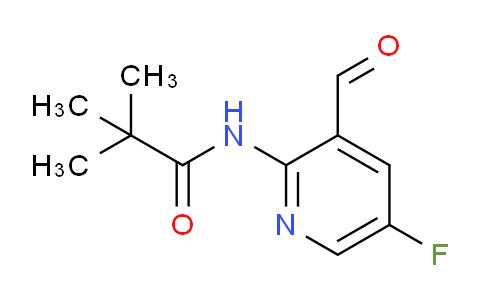 CAS No. 1188433-81-9, N-(5-Fluoro-3-formylpyridin-2-yl)pivalamide