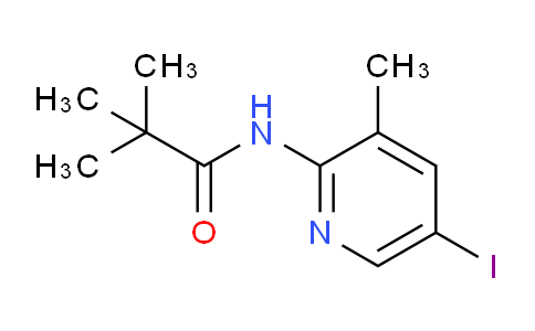 CAS No. 677327-29-6, N-(5-Iodo-3-methylpyridin-2-yl)pivalamide