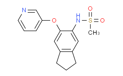 CAS No. 75360-63-3, N-(6-(Pyridin-3-yloxy)-2,3-dihydro-1H-inden-5-yl)methanesulfonamide