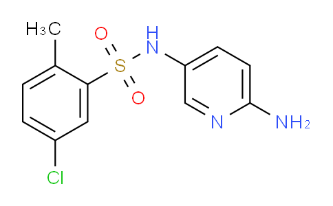 CAS No. 1183543-86-3, N-(6-Aminopyridin-3-yl)-5-chloro-2-methylbenzenesulfonamide