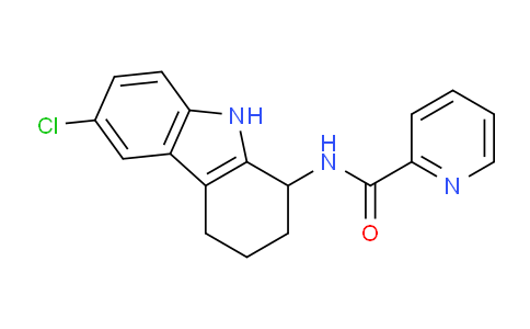 CAS No. 827591-00-4, N-(6-Chloro-2,3,4,9-tetrahydro-1H-carbazol-1-yl)picolinamide