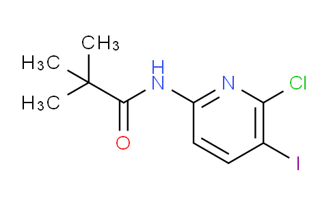 CAS No. 1346447-30-0, N-(6-Chloro-5-iodopyridin-2-yl)pivalamide