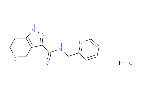 CAS No. 1220035-40-4, N-(Pyridin-2-ylmethyl)-4,5,6,7-tetrahydro-1H-pyrazolo[4,3-c]pyridine-3-carboxamide hydrochloride