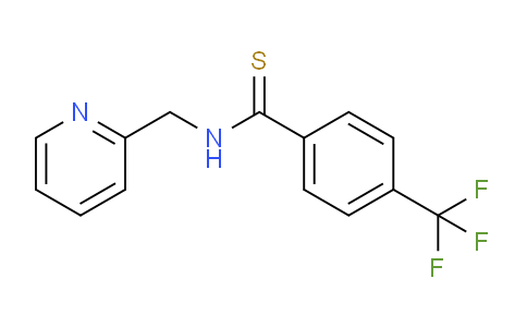CAS No. 906668-34-6, N-(Pyridin-2-ylmethyl)-4-(trifluoromethyl)benzothioamide
