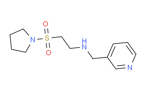 CAS No. 1160264-47-0, N-(Pyridin-3-ylmethyl)-2-(pyrrolidin-1-ylsulfonyl)ethanamine