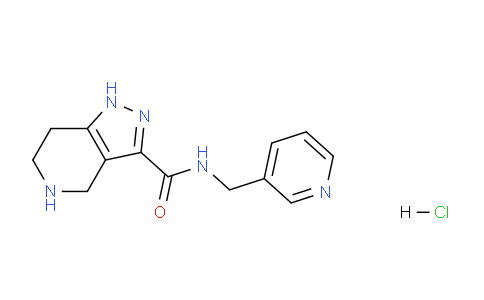 CAS No. 1220038-55-0, N-(Pyridin-3-ylmethyl)-4,5,6,7-tetrahydro-1H-pyrazolo[4,3-c]pyridine-3-carboxamide hydrochloride