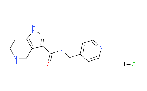 CAS No. 1220035-44-8, N-(Pyridin-4-ylmethyl)-4,5,6,7-tetrahydro-1H-pyrazolo[4,3-c]pyridine-3-carboxamide hydrochloride