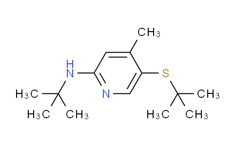 CAS No. 1355216-55-5, N-(tert-Butyl)-5-(tert-butylthio)-4-methylpyridin-2-amine