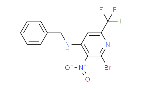 CAS No. 1303438-92-7, N-Benzyl-2-bromo-3-nitro-6-(trifluoromethyl)pyridin-4-amine