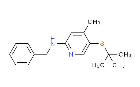 CAS No. 1355179-07-5, N-Benzyl-5-(tert-butylthio)-4-methylpyridin-2-amine