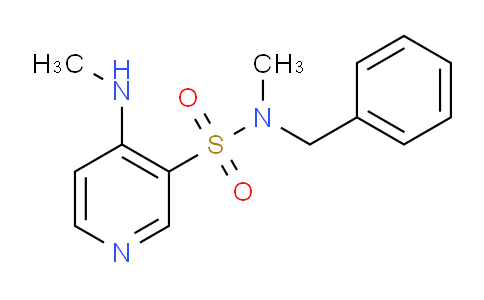 CAS No. 1352520-40-1, N-Benzyl-N-methyl-4-(methylamino)pyridine-3-sulfonamide