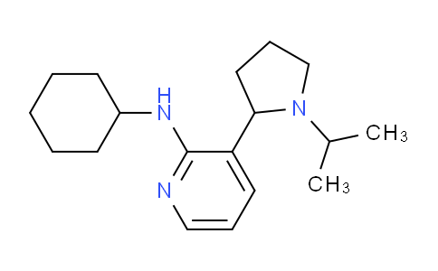 CAS No. 1352492-96-6, N-Cyclohexyl-3-(1-isopropylpyrrolidin-2-yl)pyridin-2-amine