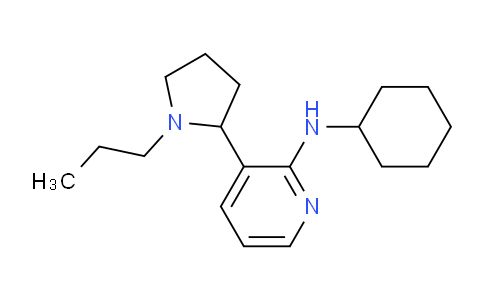 MC663584 | 1352501-20-2 | N-Cyclohexyl-3-(1-propylpyrrolidin-2-yl)pyridin-2-amine