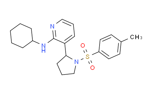 CAS No. 1352531-90-8, N-Cyclohexyl-3-(1-tosylpyrrolidin-2-yl)pyridin-2-amine