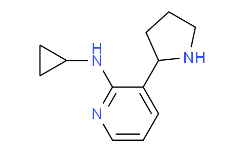 CAS No. 1352501-12-2, N-Cyclopropyl-3-(pyrrolidin-2-yl)pyridin-2-amine