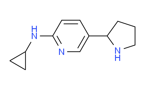 CAS No. 1352501-11-1, N-Cyclopropyl-5-(pyrrolidin-2-yl)pyridin-2-amine