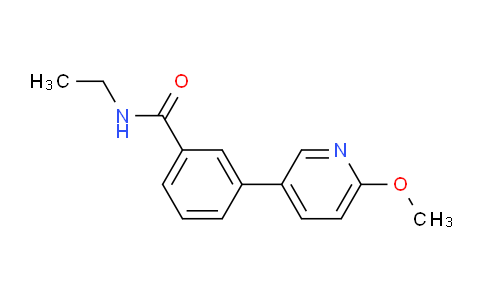 CAS No. 1375069-32-1, N-Ethyl-3-(6-methoxypyridin-3-yl)benzamide
