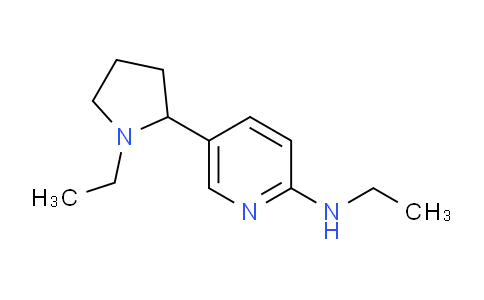 CAS No. 1352500-92-5, N-Ethyl-5-(1-ethylpyrrolidin-2-yl)pyridin-2-amine