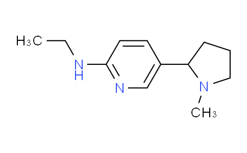 CAS No. 1352524-63-0, N-Ethyl-5-(1-methylpyrrolidin-2-yl)pyridin-2-amine