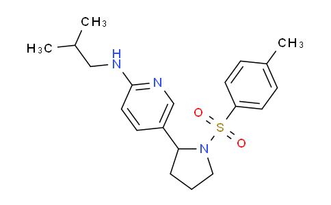 CAS No. 1352530-98-3, N-Isobutyl-5-(1-tosylpyrrolidin-2-yl)pyridin-2-amine